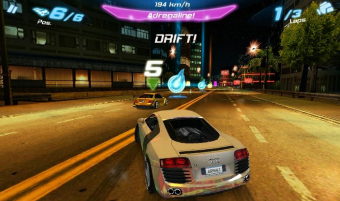 Tải Game Asphalt 6 - Adrenaline Tiếng Việt Hack Xe